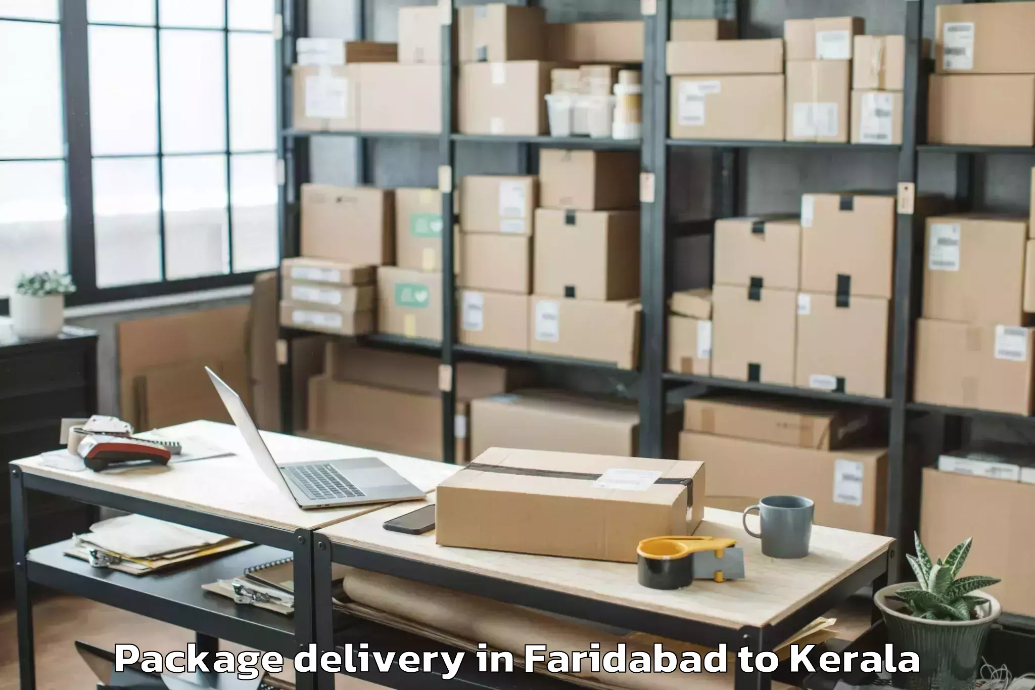 Easy Faridabad to Pandikkad Package Delivery Booking